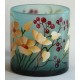 Vase cylindre, décor floral 