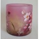 Vase décoratif fleurs bordeaux