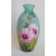 Vase décoratif fleurs roses