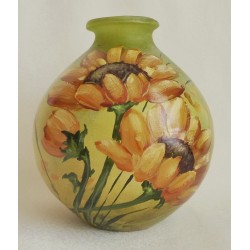 Vase décoratif tournesols 