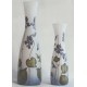 Set de 2 vases décor floral avec violettes (vendus par 2 ou à l'unité)
