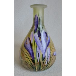Vase décoratif fleurs de crocus