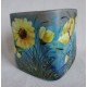 Vase décoratif avec fleurs jaunes