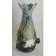 Vase décorative avec champignons en rélief