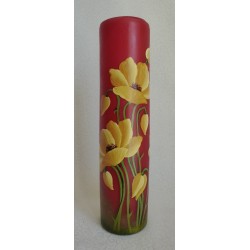 Vase décoratif fleurs jaunes