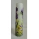 Vase décoratif avec iris mauve