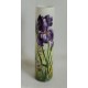 Vase décoratif avec iris mauve