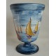 Vase décoratif avec des bateaux 1