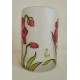 Vase décoratif fleurs stylisées