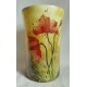 Grand vase décoratif coquelicots 